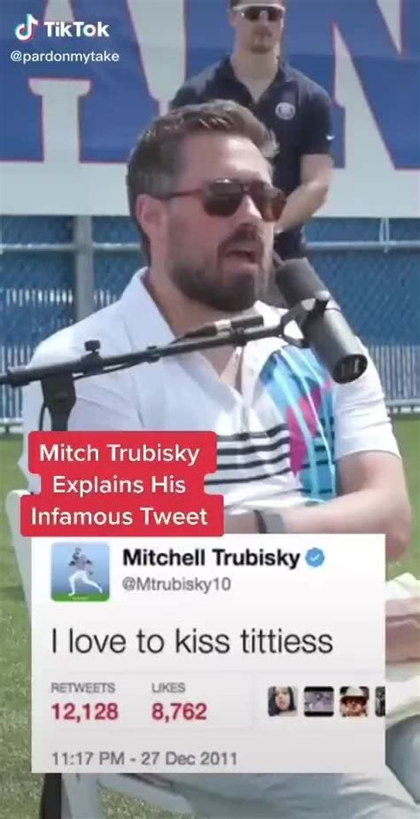 trubisky titties|Mitch Trubisky Explains Infamous Tweet